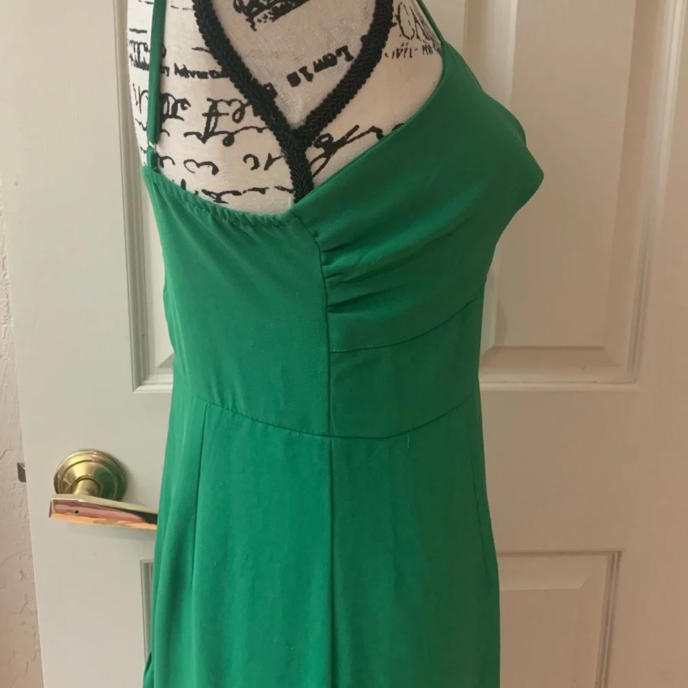 SHEIN Vibrant Green Criss Cross Dress - Picture 5 of 10